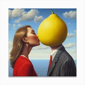 'The Lemon Kiss' Canvas Print