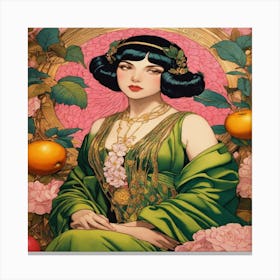 Lady Of The Garden Canvas Print