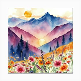 Watercolor Painting Canvas Print