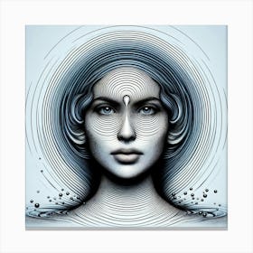 Face Of Water Canvas Print