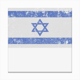 Israeli Flag Israel Jewish Star Of David Jerusalem Canvas Print