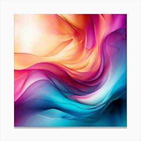 Vector Colorful Vibrant Dynamic Texture Gradient Pattern Design Artistic Creative Modern Canvas Print