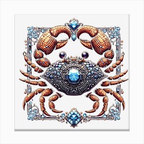 Crab Design Canvas Print