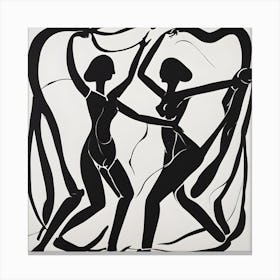 'Two Dancers' Canvas Print