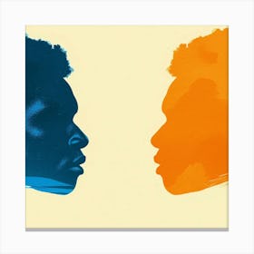 Portrait Of A Man And Woman 1 Canvas Print