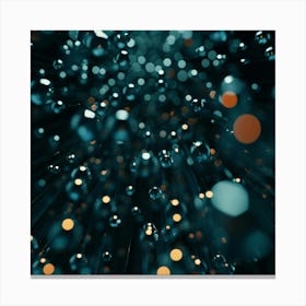 Abstract Water Droplets Canvas Print