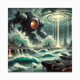 Toxic Tectonic Shifters Scene Canvas Print