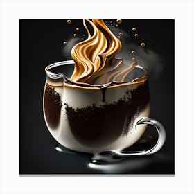 Coffee In A Cup Canvas Print