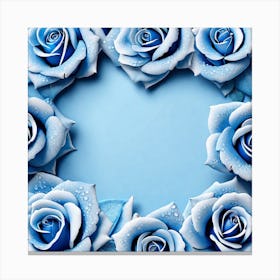 Blue Roses 22 Canvas Print