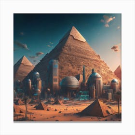 Egyptian City 1 Canvas Print