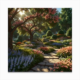 Garden Path 10 Canvas Print