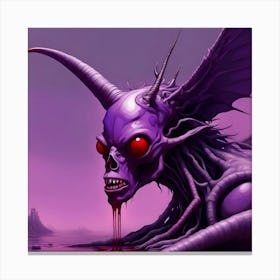 Demon Skull Canvas Print