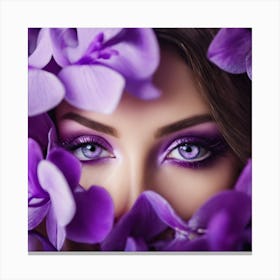 Purple Orchids Canvas Print