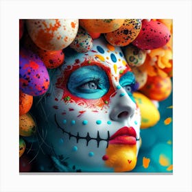 Day Of The Dead Woman Canvas Print