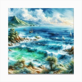 Seascape Painting 3 Leinwandbild