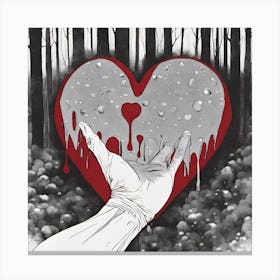 Bloody Heart Canvas Print