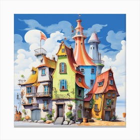 Fairytale Town 1 Canvas Print