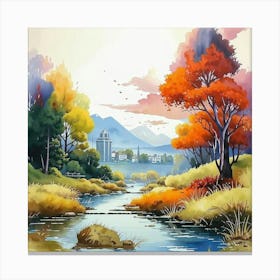 Landscape Painting 7 Canvas Print