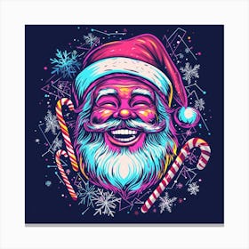 Santa Claus.Generated AI. Wall Art Print 3 Canvas Print