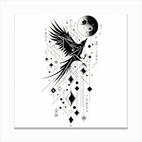 Phoenix Tattoo 2 Canvas Print