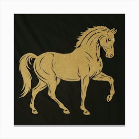 Golden Horse Canvas Print