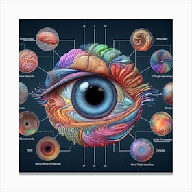 Human Eye Anatomy Canvas Print