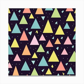 Triangles Seamless Pattern Art Print Canvas Print