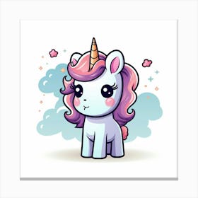 Cute Unicorn 416 Canvas Print