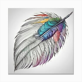 Feather Feather Feather 22 Canvas Print