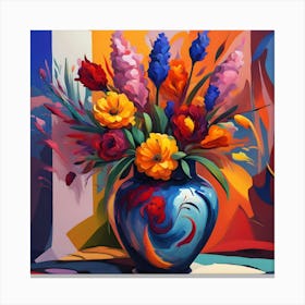 Flowers In A Vase 14 Canvas Print