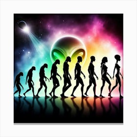 Evolution Of Man 2 Canvas Print