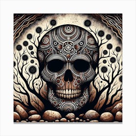 Skull Of The Day Canvas Print