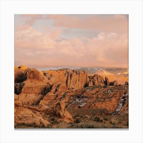 Utah Mountain Sunset Canvas Print