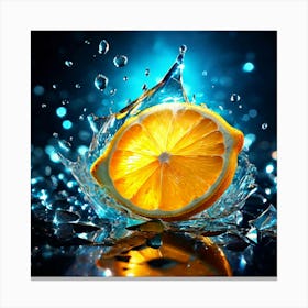 Lemon Broken Glass Effect No Background Stunning Something That Even Doesnt Exist Mythical Bei Canvas Print