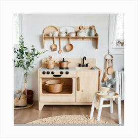 Wooden Play Kitchen (3) 2024 05 17t210738 Canvas Print