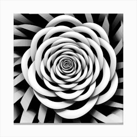 Spiral Flower Canvas Print