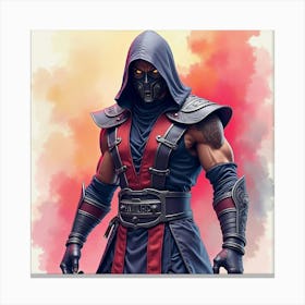 Mortal Kombat Ninja Fighter Concept Art (389) Canvas Print