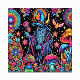 Psychedelic Wizard 1 Canvas Print