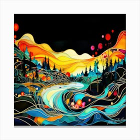 West Coast Connection - River Overlook Canvas Print