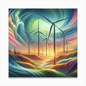 Wind Turbines 1 Canvas Print