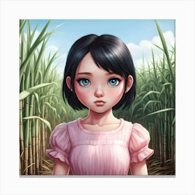 Chibi's Sugarcane Wonderland Canvas Print