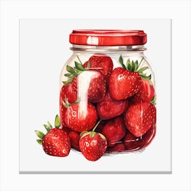 Strawberry Jar Canvas Print