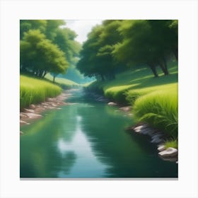 River In The Grass 20 Canvas Print