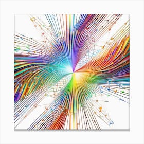 Abstract Music Burst Canvas Print