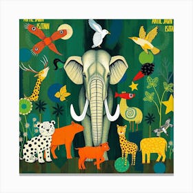 Wild Animals Canvas Print