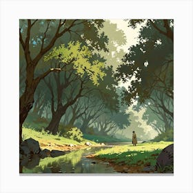 Landscape Painting 19 Canvas Print