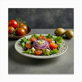 Salad Plate Canvas Print