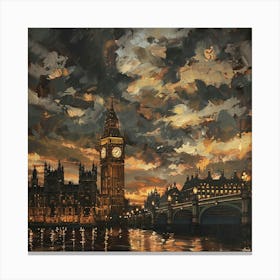 Big Ben At Sunset 2 Canvas Print