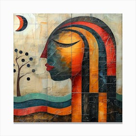 Woman'S Face 3 - colorful cubism, cubism, cubist art,    abstract art, abstract painting  city wall art, colorful wall art, home decor, minimal art, modern wall art, wall art, wall decoration, wall print colourful wall art, decor wall art, digital art, digital art download, interior wall art, downloadable art, eclectic wall, fantasy wall art, home decoration, home decor wall, printable art, printable wall art, wall art prints, artistic expression, contemporary, modern art print Canvas Print