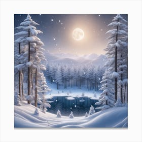 Winter Landscape 12 Canvas Print